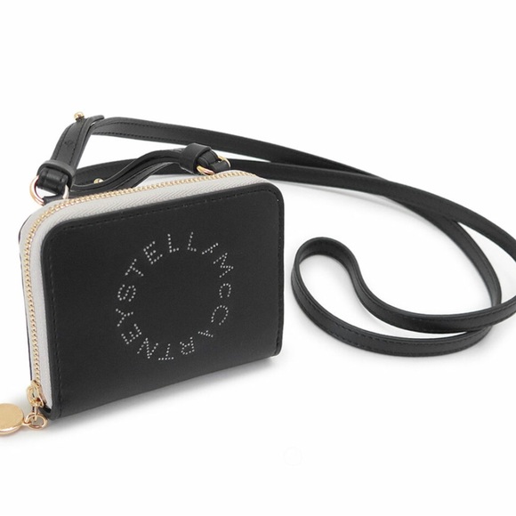 Stella McCartney Handbags - Stella McCartney Black and Cream Mini Crossbody Bag